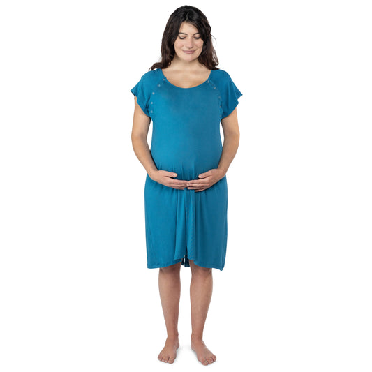 Perfectly Blue Mommy Gown
