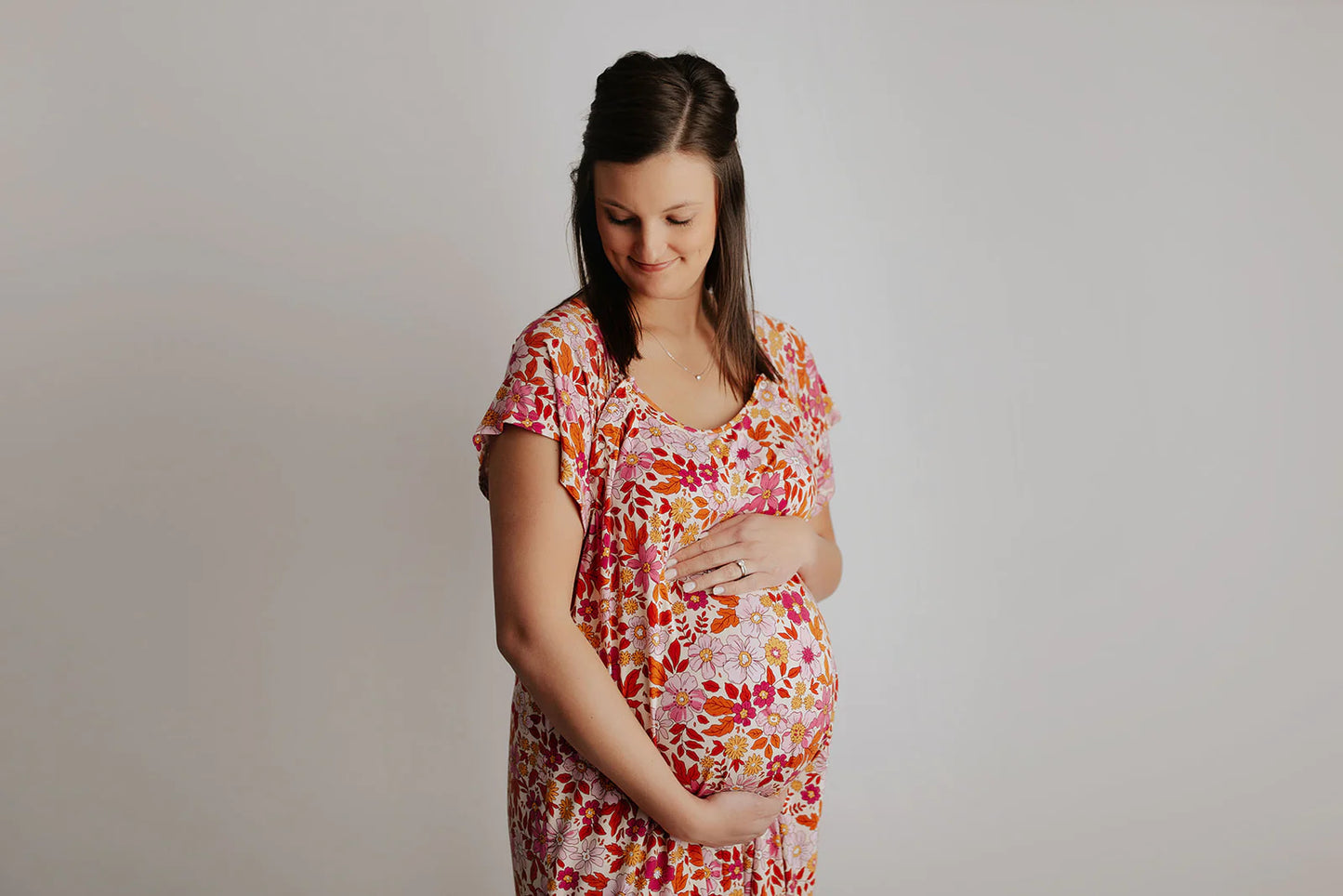 Beautiful Floral Mommy Gown