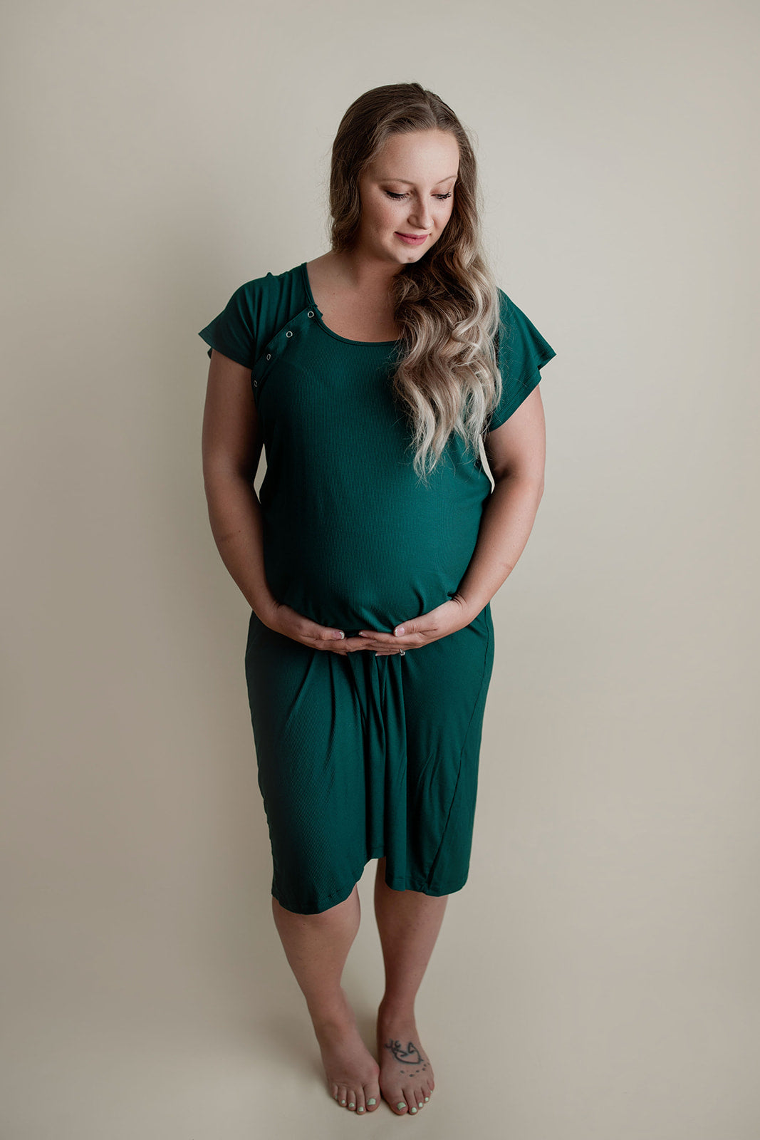 Gorgeous Green Ribbed Mommy and Me Set